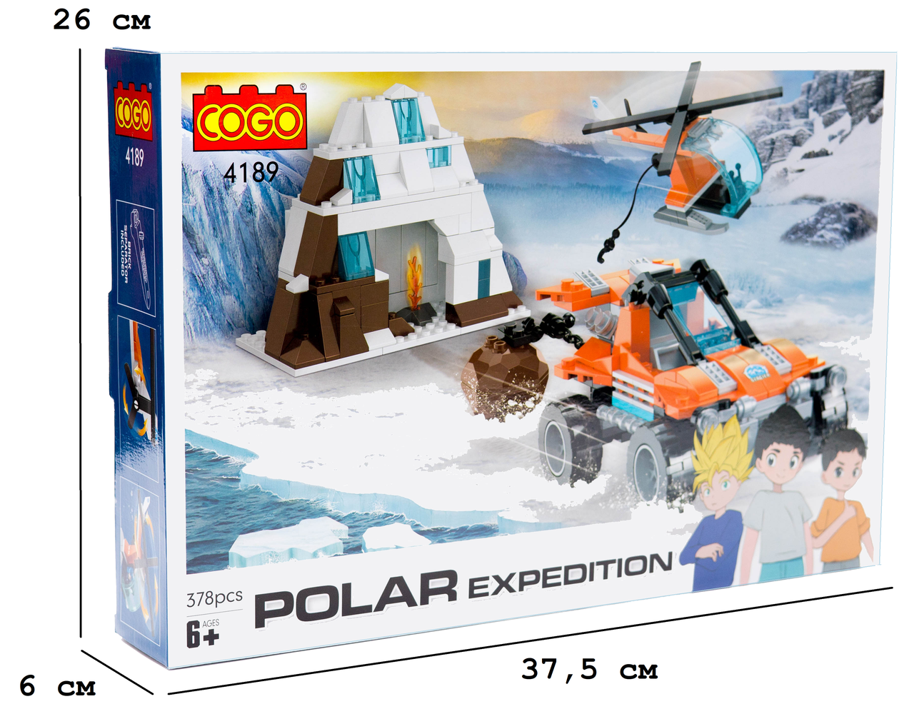 Конструктор "Місто" (378 елм.) Порятунок на полюсі, фото 1