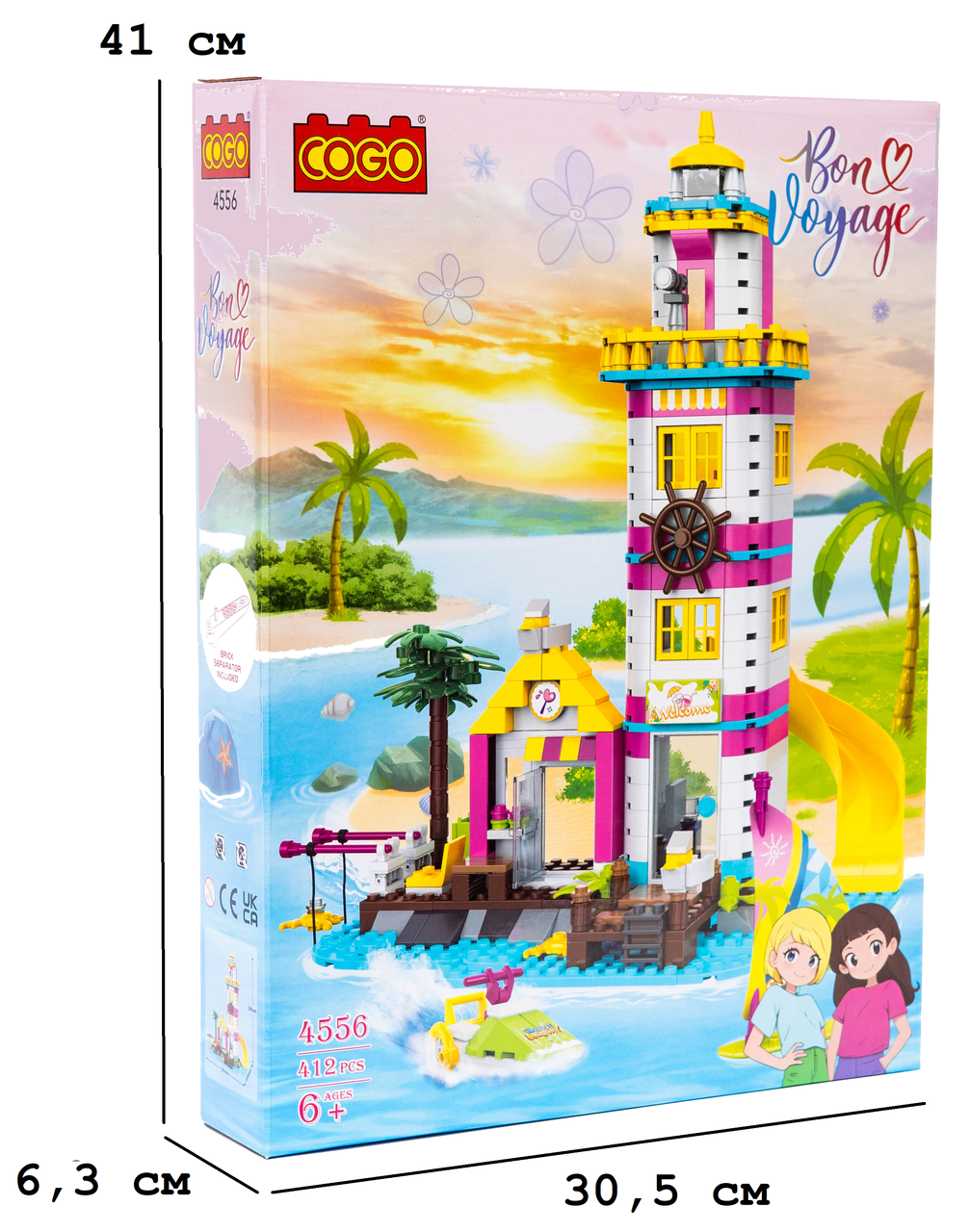 Конструктор "Дівчатка" (412 елм.) Маяк на острові, фото 1