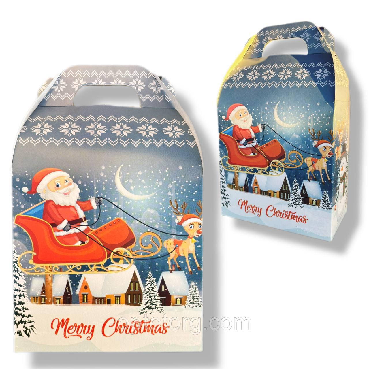 Упаковка для цукерок Новий рік 700 грам, фото 1