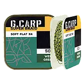 Повідцевий матеріал GC G.Carp Super Braid Soft Flat X4 50 м Weed Green