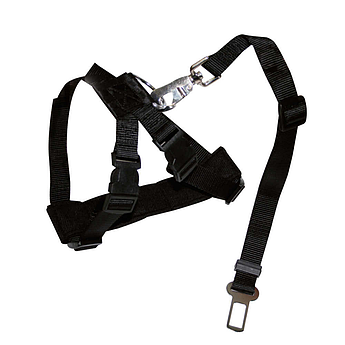 Шлея для собак безпеки Harness Safety Belt, чорна, LG, 70-90см (крім Volvo і Ford)