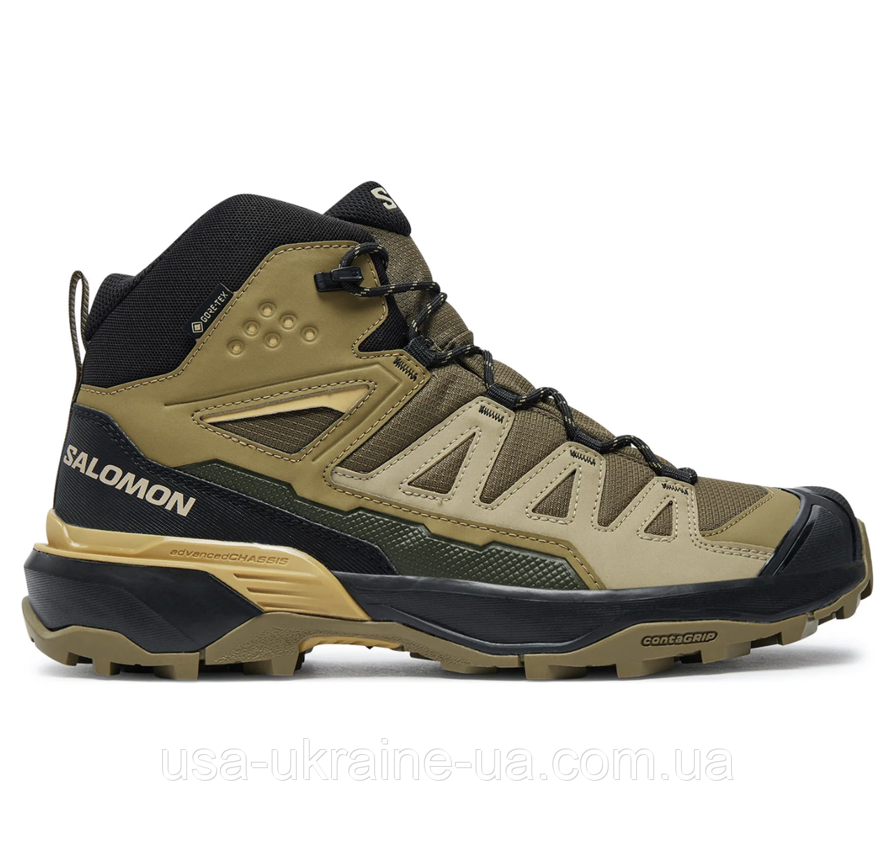 Тактичні чоботи Salomon X ULTRA 360 MID GTX GORE-TEX Olive Night/Slate Green/Southern Moss, фото 1