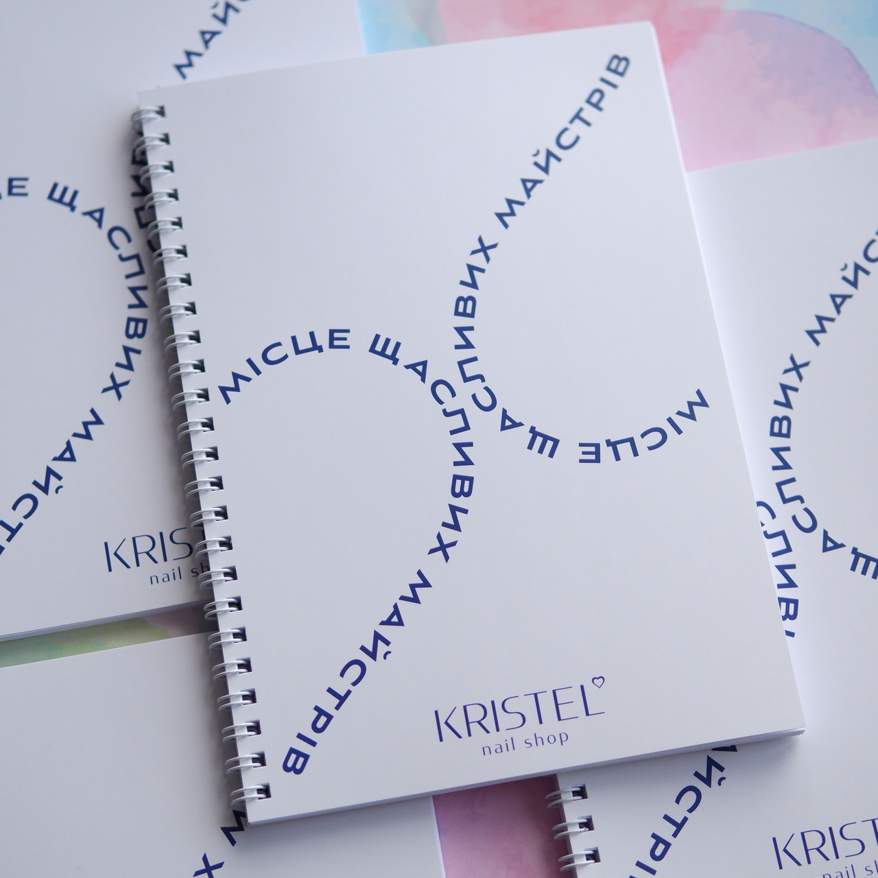 Виготовлення блокнотів А6 з логотипом фірми на пружині, фото 1