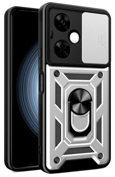 PC + TPU чохол Camshield Armor для OPPO A3 4G (CPH2669) / сріблястий