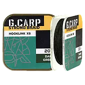 Повідцевий матеріал GC G.Carp Strong Braid Hooklink X6 20 м Dark Green
