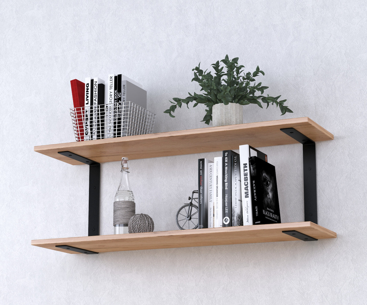 Полиця PL-C-18 Loft Design Дуб Крафт золотой 92 см, фото 1