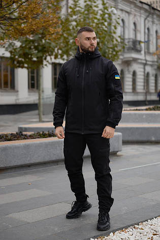 Костюм чоловічий "Reef" Intruder чорний з шевроном, фото 1