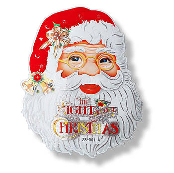 Новорічні прикраси на вікна Санта 32 см