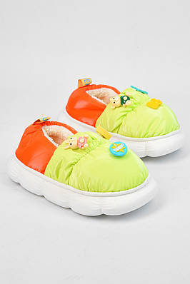 Капці домашні дитячі салатового кольору 194792T Безкоштовна доставка