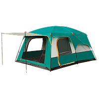 Намет кемпінговий 3-6 місць DrunkCarp з тамбуром і тентом 320×220×195 см (зелений) AXXIS AX-1219