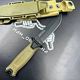 Туристичний ніж Strongarm 24.5 см зі сталі 420С із чохлом, фото 4