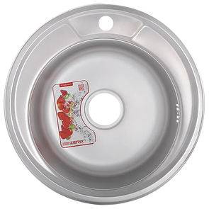 Мійка кухонна ZERIX Z490-08-180MD (MICRO DECOR) (ZS0558)  kr