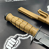 Туристичний ніж Glock 31 см зі сталі D2 із чохлом, фото 4