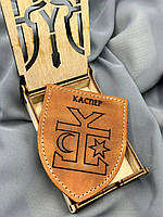 Шеврон щит 9.5×7.5 см с лазерной гравировкой