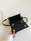 Жіноча сумка 9492 крос-боді чорна, фото 2