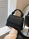 Жіноча сумка 9492 крос-боді чорна, фото 7