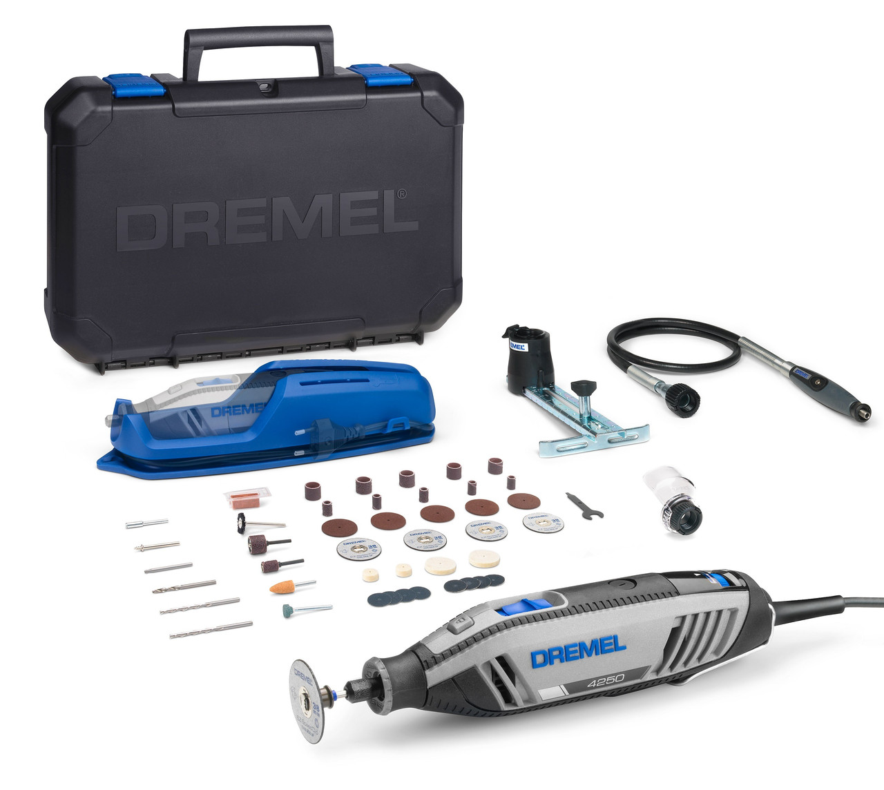 Гравер дремель Dremel 4250 3-45, 45 насадок + гнучкий вал