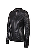 Куртка із натуральної шкіри VK жіноча чорна (Арт. IMP201) 48, фото 2