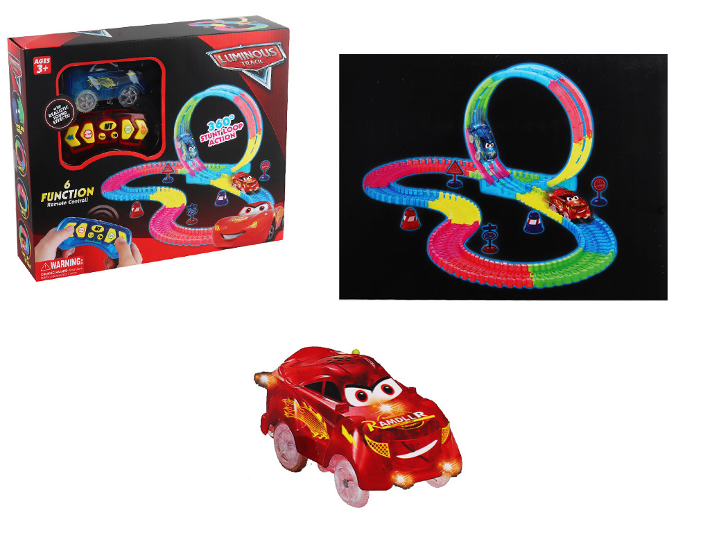 Р/К трек світло, звук, 134 елементи, дорожні знаки, в кор. 26*31*9 см /36-2/, фото 1