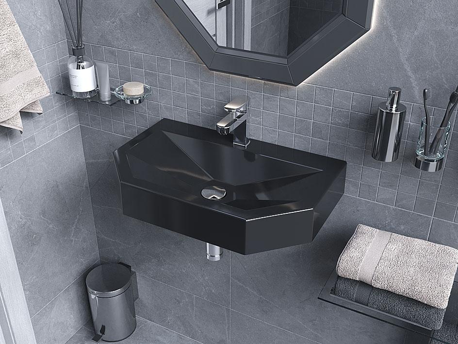 Раковина, Умивальник підвісний Luxor MARSEL 60 Black