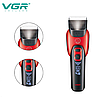 Машинка для стриження тварин акумуляторна VGR V-208, 6 насадок Червона, фото 4