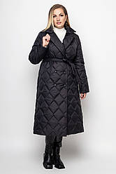 Комфортне пальто нижче коліна на осінь і зиму для пишних форм