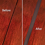 Самоклейний перехідний профіль, поріжок для дверей, накладка для ламінатних підлог (200x5 см, венге), фото 4