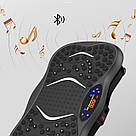 Віброплатформа з 2 еспандерами + пульт, до 150кг / Фітнес платформа для вправ на все тіло, фото 2