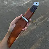 Туристичний ніж BUCKKNIVES 25 см зі сталі 65Х13 із чохлом, фото 4