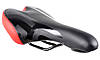 Сідло велосипедне Grand Star GS-1512ВСD Байк, 272х145 мм, без замка, чорно-червоне, фото 2