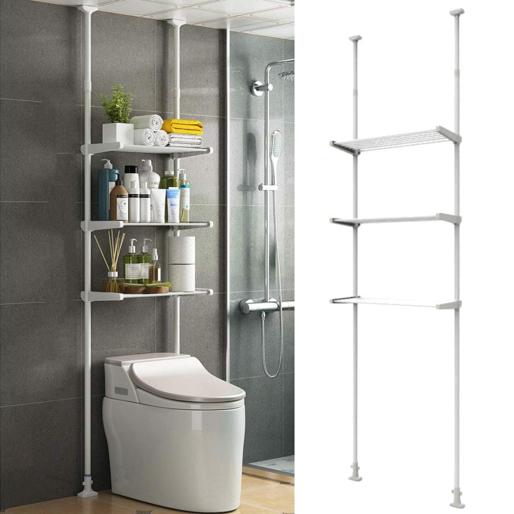 Телескопическая полка для ванной комнаты 51х26х290 см, Telescopic shelf ...