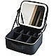 Косметичка дорожня з LED дзеркалом (26х23х11см), Чорна / Портативна косметичка-валіза / Органайзер для косметики - фото 3 - id-p2427899706