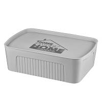 Популярний! Контейнер для зберігання Ardesto З кришкою Сірий 13 л (ARHC2513G) - Краща якість тільки на Nukleon.com.ua