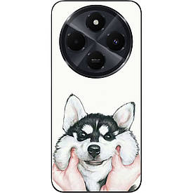 Бампер силіконовий Case для Xiaomi Redmi 14C з малюнком Хаскі