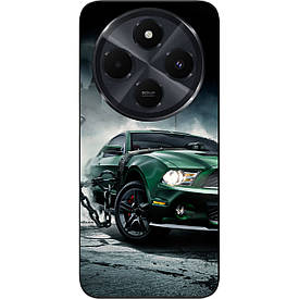 Бампер силіконовий Case для Xiaomi Redmi 14C з малюнком Мустанг