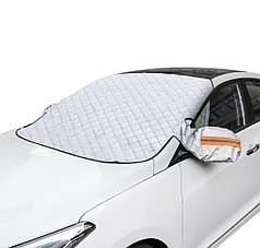 Накидка на авто від снігу, для лобового скла з бічними вушками, 110х145 см 209290