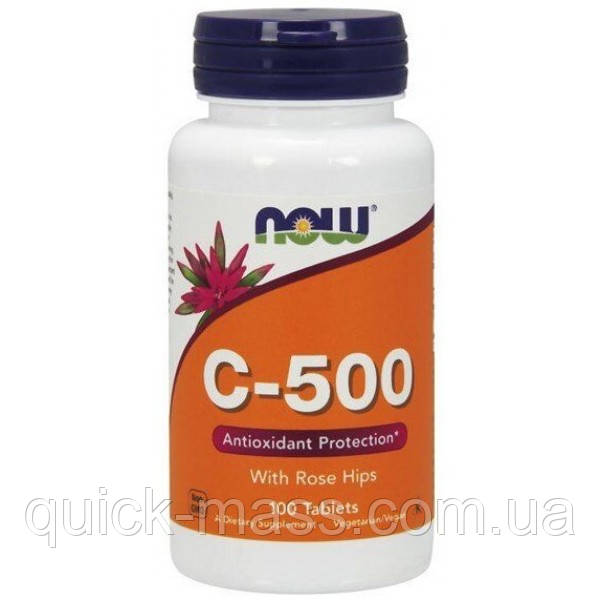 Вітамін С Now Vitamin C-500mg 100 таб