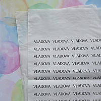 Фасувальні пакети з логотипом (білі та прозорі)