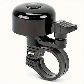 Міні-велосипедний дзвінок із алюмінієвого сплаву, потовщена алюмінієва кришка, 22,2-мм дзвінок на кермо чорний