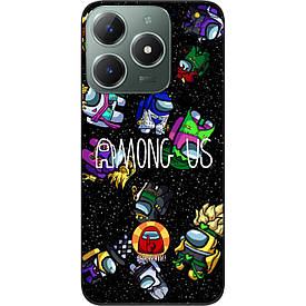 Силіконовий чохол Case для Realme С61 4G з картинкою Among Us В космосі