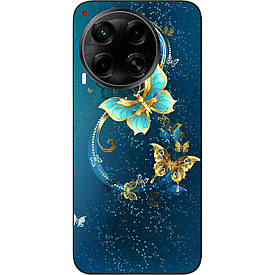 Чохол силіконовий Case для Tecno Camon 30 (CL6) з картинкою Красиві метелики