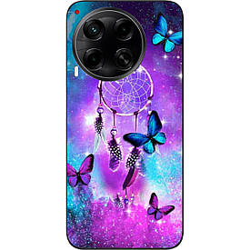 Чохол силіконовий Case для Tecno Camon 30 (CL6) з картинкою Метелики й оберег