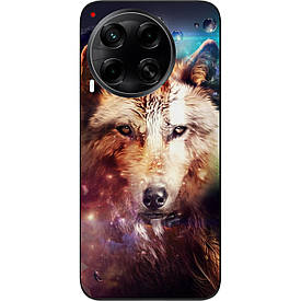 Чохол силіконовий Case для Tecno Camon 30 (CL6) з картинкою Космічний вовк