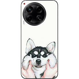 Бампер силіконовий Case для Tecno Camon 30 (CL6) з малюнком Хаскі