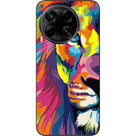 Бампер силіконовий Case для Tecno Camon 30 (CL6) з малюнком Яскравий лев