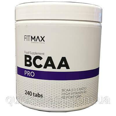 BCAA Амінокислоти FitMax BCAA Pro 4200 240 таб