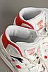 Кросівки жіночі біло-червоного кольору на шнурівці 194459T Безкоштовна доставка, фото 4