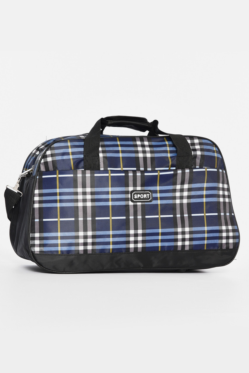 Сумка дорожня унісекс з принтом чорного кольору 194196P, фото 1