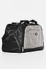 Сумка дорожня унісекс чорно-сірого кольору 194197P, фото 2