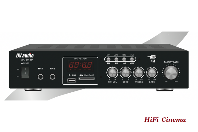 DV Audio MA-30.1P People Address Amplifier - front view
